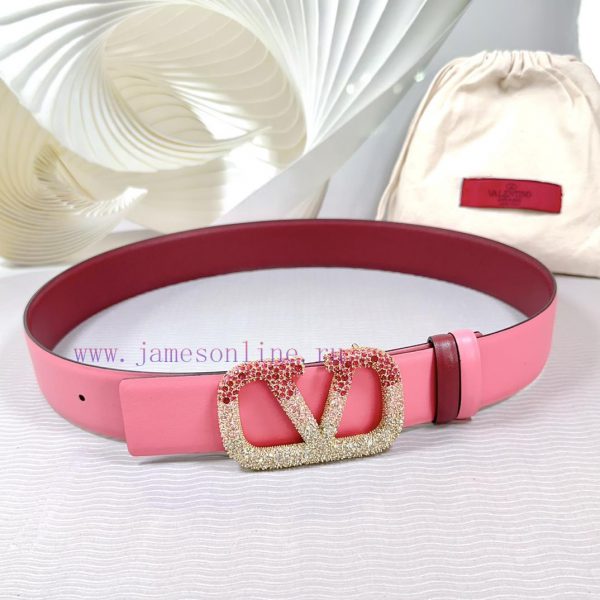 4.0cm Valentino new belt, double-sided top layer cowhide material, length 75.80.85.90.95.100 1iw2fjcc