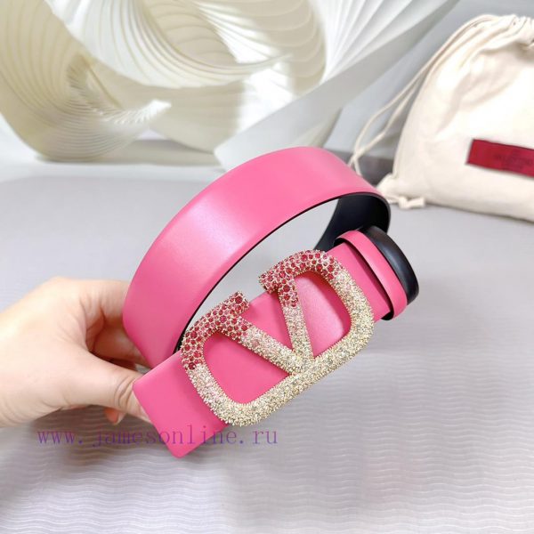 4.0cm Valentino new belt, double-sided top layer cowhide material, length 75.80.85.90.95.100 f7ebsm6g - Image 9