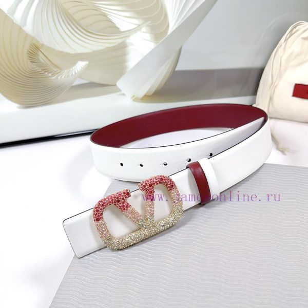 4.0cm Valentino new belt, double-sided top layer cowhide material, length 75.80.85.90.95.100 cb9zwh1o - Image 7