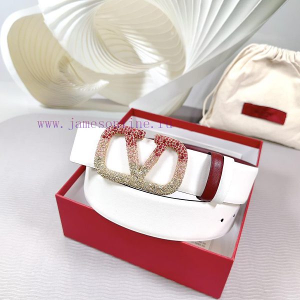4.0cm Valentino new belt, double-sided top layer cowhide material, length 75.80.85.90.95.100 cb9zwh1o - Image 8