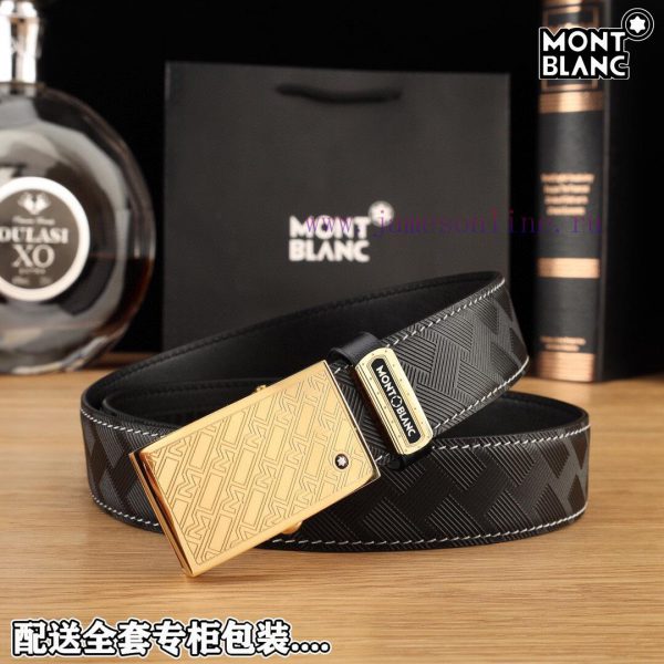 Complete setMontblancBuckle material: Two tone pure steel buckleThe front of the belt is mad bpzuohma - Image 7