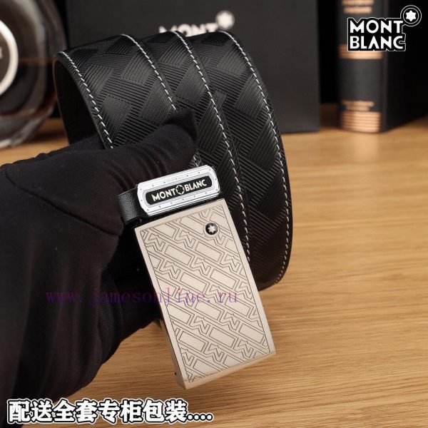 Complete setMontblancBuckle material: Two tone pure steel buckleThe front of the belt is mad bpzuohma - Image 9