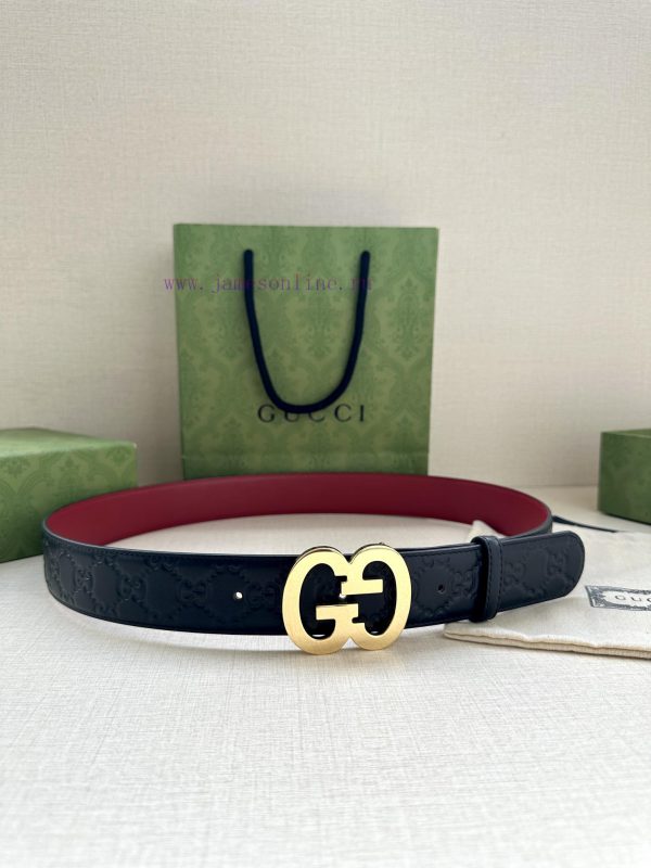 Width 4.0cm Gucci interlocking double G steel buckle, derived from modern style collection d qoatrmv2