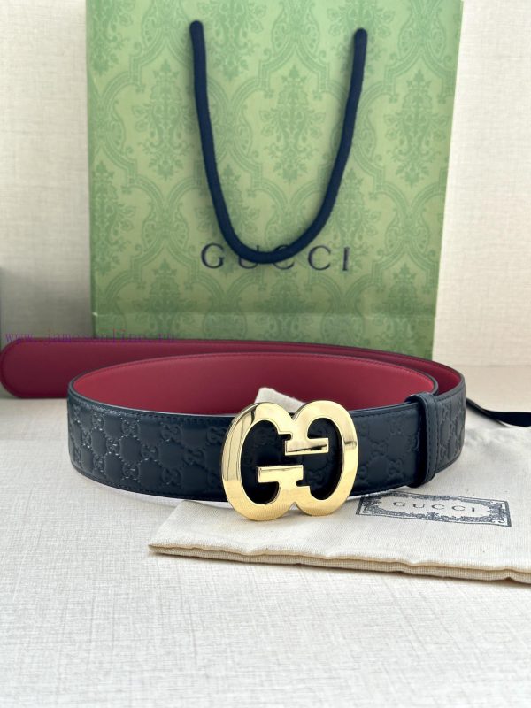 Width 4.0cm Gucci interlocking double G steel buckle, derived from modern style collection d rbce3dj9 - Image 7