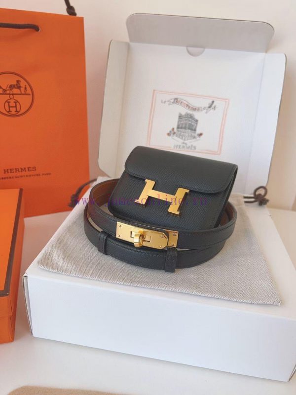 Reproduction versionImported original factory first layer cow beltKelly bag+belt, high-end m 3mmyby1m - Image 3