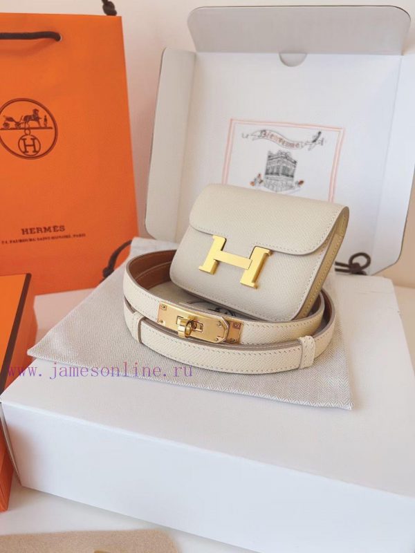 Reproduction versionImported original factory first layer cow beltKelly bag+belt, high-end m 9alwe97l - Image 3