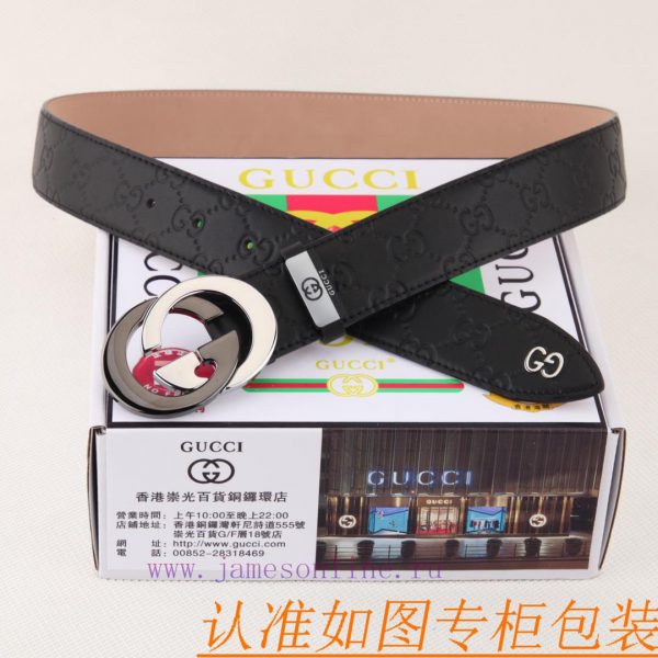 Belt and belt Gucci leather beltMen's belt material: 100% head layer cowhide belt, guarantee 6r8ksu5d - Image 5