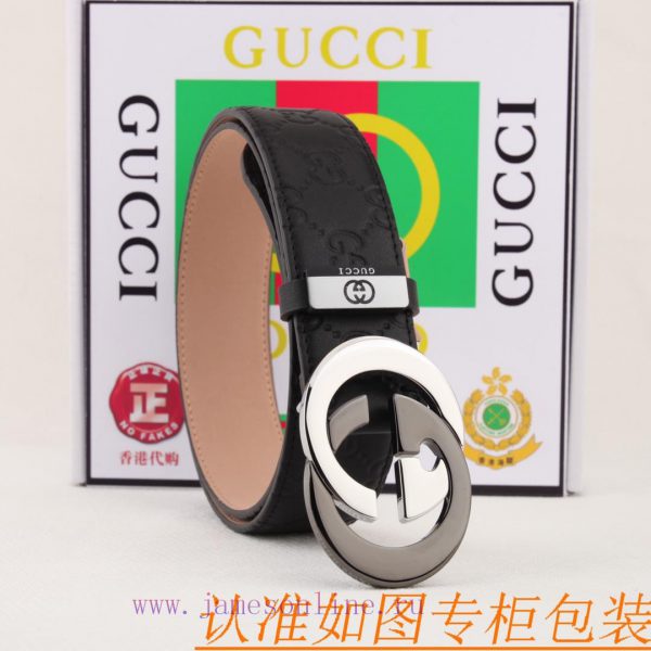 Belt and belt Gucci leather beltMen's belt material: 100% head layer cowhide belt, guarantee 6r8ksu5d - Image 9