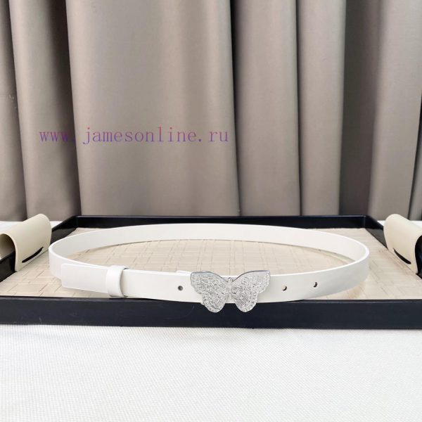 Dior 24 Early Spring New C D Buckle Brass 🦋 Cowhide belt classic forever 2.0cm sitfumta