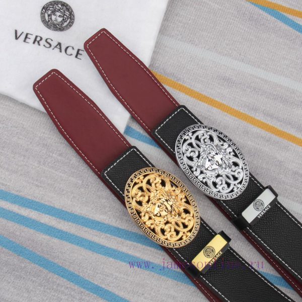 Belt belt Versace cowhide beltMen's belt material: 100% head layer cowhide belt, guaranteed 3g9n28lo