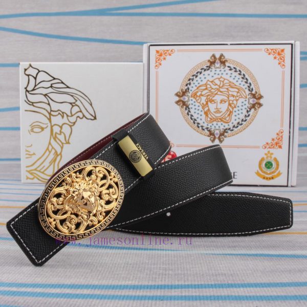 Belt belt Versace cowhide beltMen's belt material: 100% head layer cowhide belt, guaranteed 3g9n28lo - Image 3
