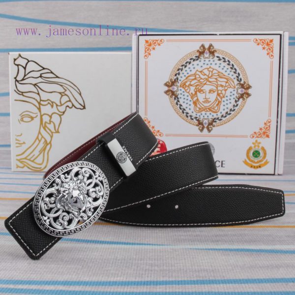 Belt belt Versace cowhide beltMen's belt material: 100% head layer cowhide belt, guaranteed 3g9n28lo - Image 4