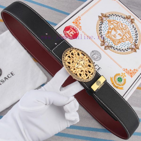 Belt belt Versace cowhide beltMen's belt material: 100% head layer cowhide belt, guaranteed 3g9n28lo - Image 5