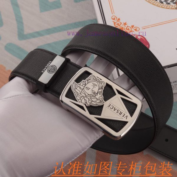 Belt belt Versace cowhide beltMen's belt material: 100% head layer cowhide belt, guaranteed bs931zlc - Image 4
