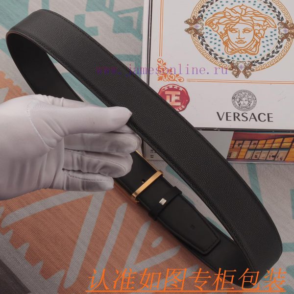 Belt belt Versace cowhide beltMen's belt material: 100% head layer cowhide belt, guaranteed bs931zlc - Image 9