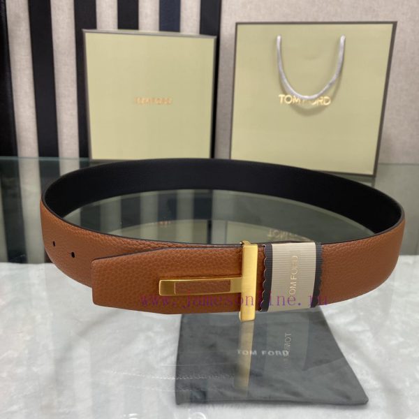 Tomford's latest popular double-sided top layer cowhide with original box and 3.8-wide new m dzihozja - Image 8