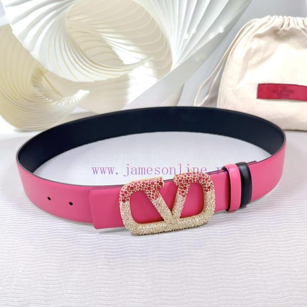 4.0cm Valentino new belt, double-sided top layer cowhide material, length 75.80.85.90.95.100 lu9wpbic