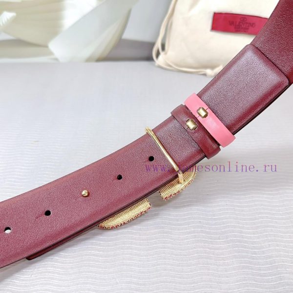 4.0cm Valentino new belt, double-sided top layer cowhide material, length 75.80.85.90.95.100 9s4fi4jo - Image 10