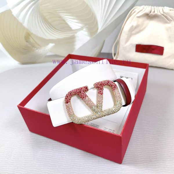 4.0cm Valentino new belt, double-sided top layer cowhide material, length 75.80.85.90.95.100 ms5xk4p8 - Image 6