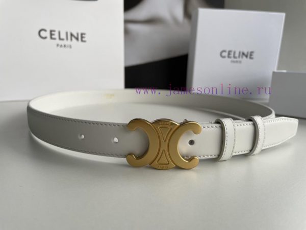 CELINE Triumphal Arch logo gold buckle trendy belt, the secret weapon for wearing a good fig trrm1jfc