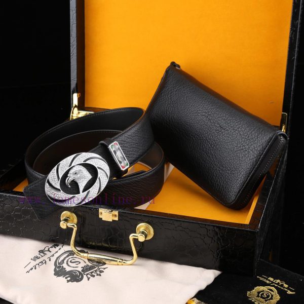 MADE IN ITALYWooden box with accompanying picturesStephen @ Belt+Wallet SetBuckle material: wx0t5qj2 - Image 3