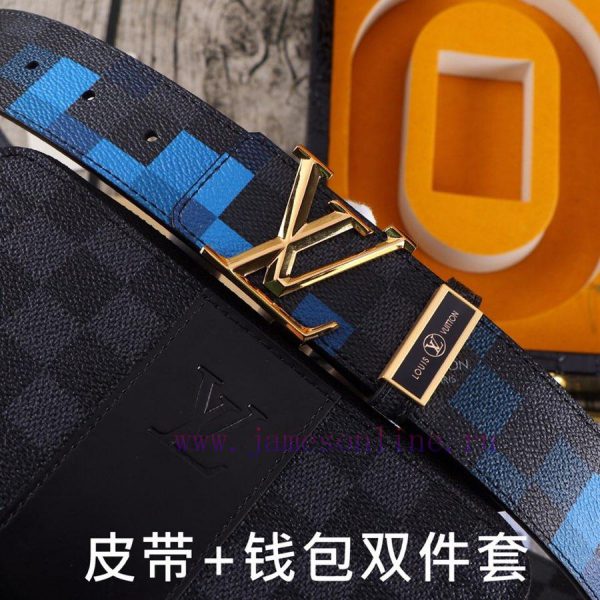 LV. Yilu Weideng Double Piece SetWooden box, belt+wallet, two-piece setGrade: Italian import gcqopug8 - Image 4