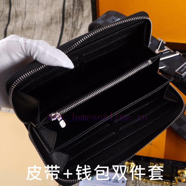 LV. Yilu Weideng Double Piece SetWooden box, belt+wallet, two-piece setGrade: Italian import 7gk7l9kl - Image 9