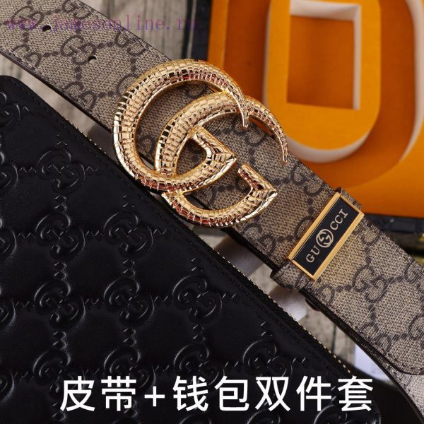 Gucci. Gucci two-piece setWooden box, belt+wallet, two-piece setGrade: Italian imported 100% h8gnrdqt - Image 6