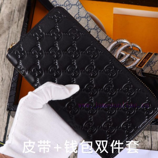 Gucci. Gucci two-piece setWooden box, belt+wallet, two-piece setGrade: Italian imported 100% 2i885327 - Image 7