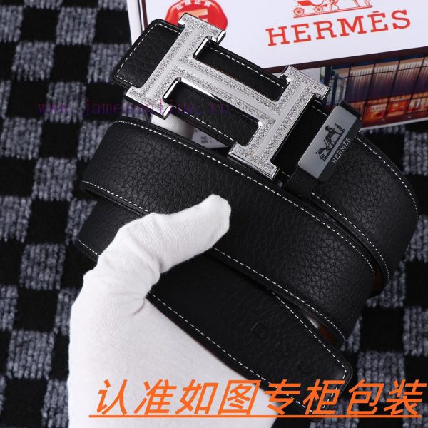 Men's belt HermesMen's leather belt is made of 100% head layer cowhide, ensuring that the 24 in3jw5n5