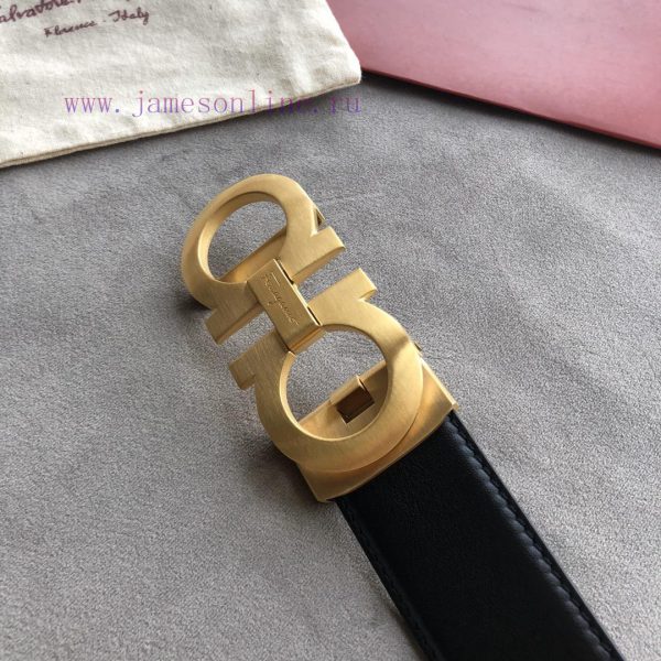 Automatic belt - Salvatore Ferragamo men's 3.5cm classic double circle automatic buckle, imp vje8vife