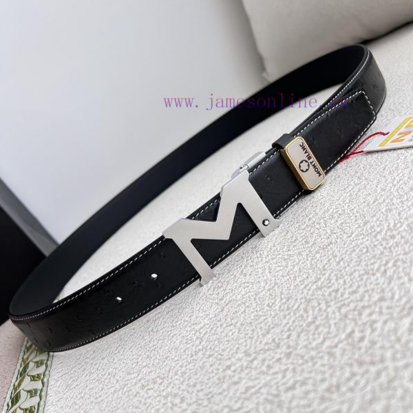 Montblanc Montblanc ️ Belt and beltBuckle, new original classic boutique two-color buckle, p l7h3stw5 - Image 6