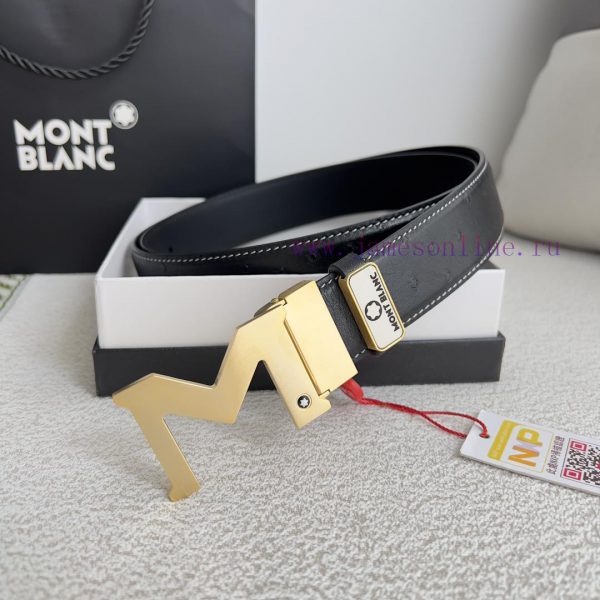 Montblanc Montblanc ️ Belt and beltBuckle, new original classic boutique two-color buckle, p knyergxb