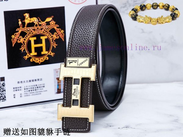 Belts from Herm è s Her...The waistband is made of 100% cowhide, ensuring that the genuine l q03cuk8y