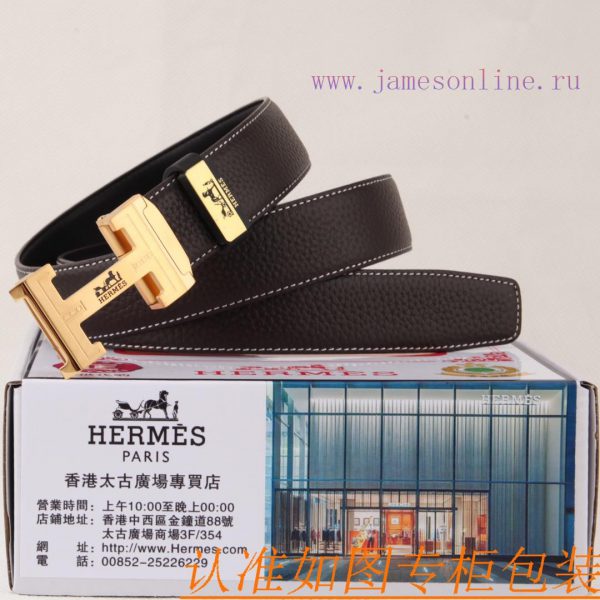 Belt and belt, automatic leather belt from Herm è sMen's belt material: 100% head layer cowh mcdimmas