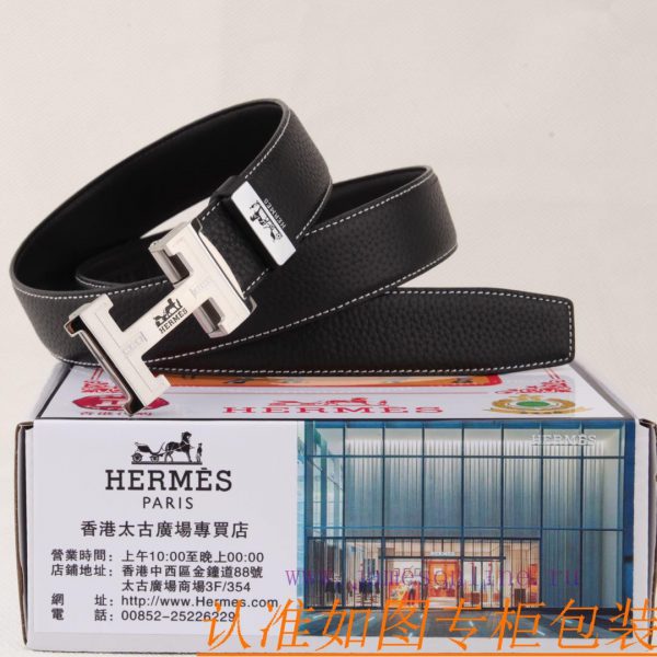 Belt and belt, automatic leather belt from Herm è sMen's belt material: 100% head layer cowh vn063phs - Image 3