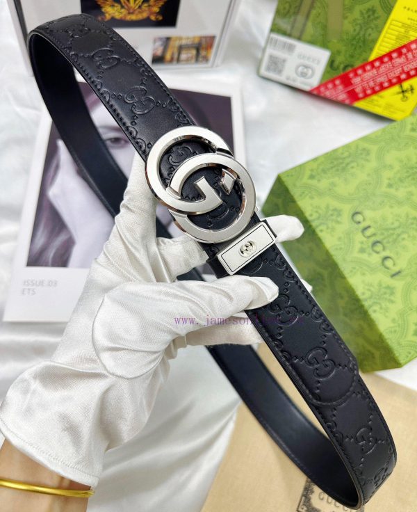 Belt Gucci Gucci automatic buckle-Belt replica Gucci The automatic belt series is made of 10 qvwvbeyg - Image 6