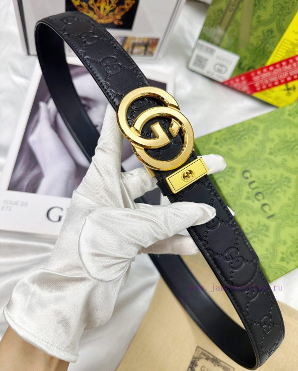 Belt Gucci Gucci automatic buckle-Belt replica Gucci The automatic belt series is made of 10 qvwvbeyg - Image 7