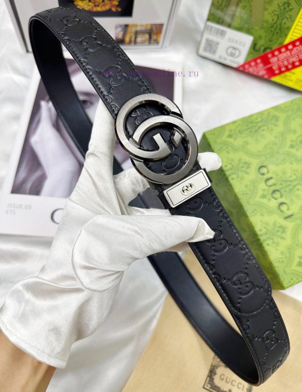 Belt Gucci Gucci automatic buckle-Belt replica Gucci The automatic belt series is made of 10 qvwvbeyg - Image 8