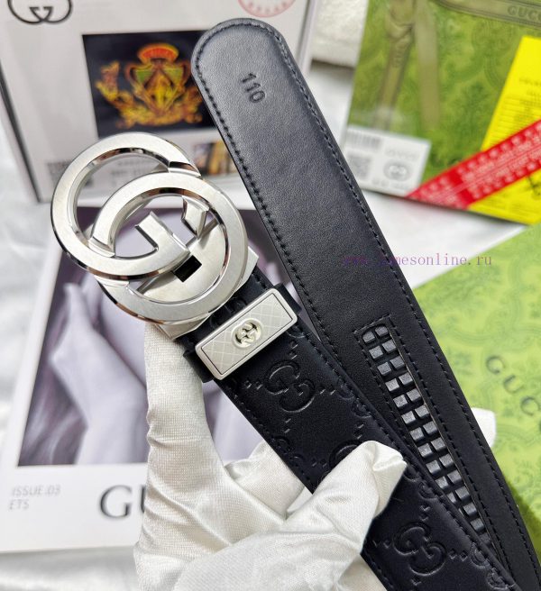 Belt Gucci Gucci automatic buckle-Belt replica Gucci The automatic belt series is made of 10 qvwvbeyg - Image 9
