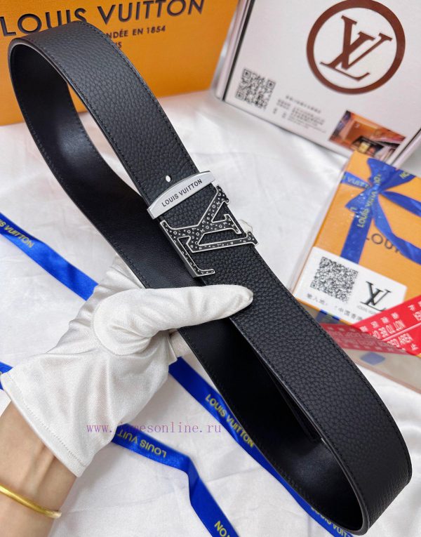 Belt LV Louis Vuitton Top Remakes-The belt is made of 100% imported original cowhide, ensuri rmxrqovy - Image 7