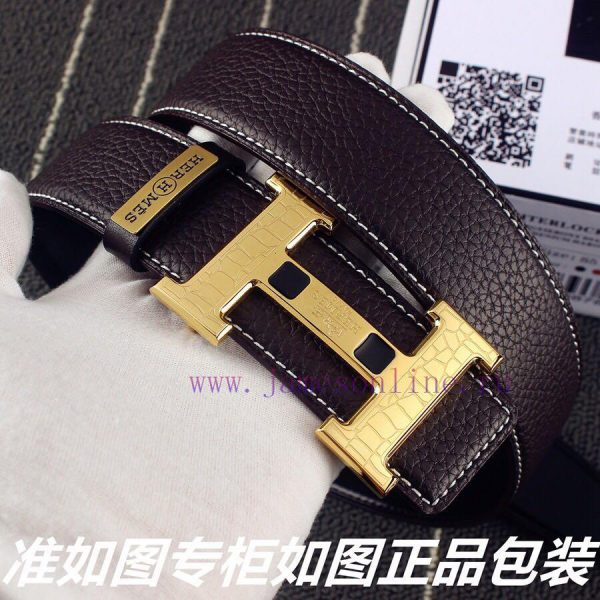 Hermes Her..mesIdentify and receive a punch as a giftMaterial: 100% top layer cowhide belt, t0tu055b - Image 5