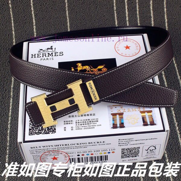 Hermes Her..mesIdentify and receive a punch as a giftMaterial: 100% top layer cowhide belt, t0tu055b - Image 7