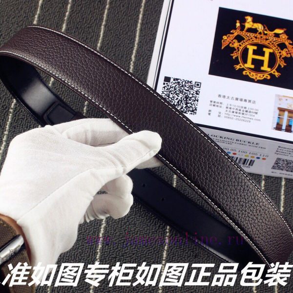 Hermes Her..mesIdentify and receive a punch as a giftMaterial: 100% top layer cowhide belt, t0tu055b - Image 8