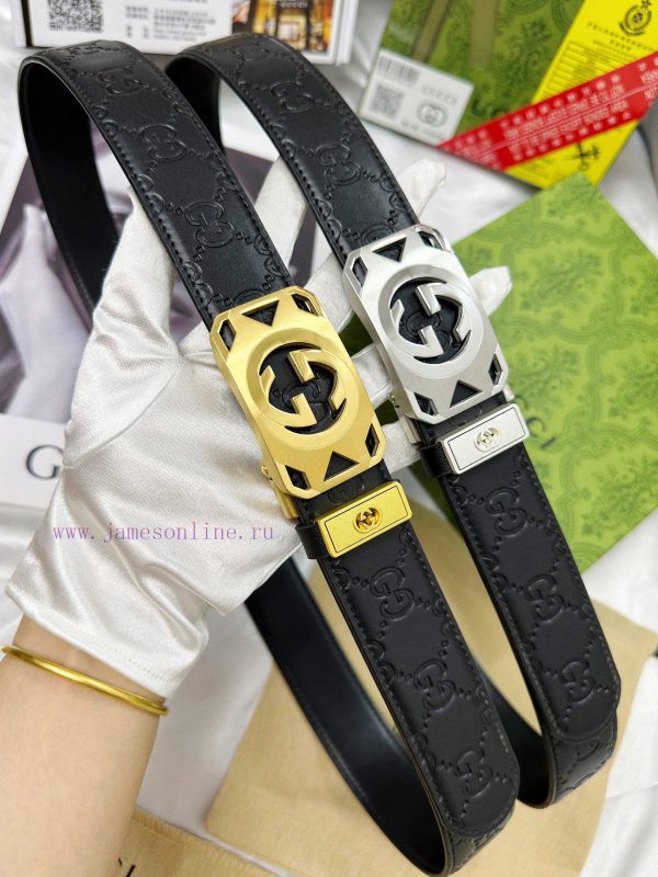 Belt Gucci Gucci automatic buckle-Belt replica Gucci The automatic belt series is made of 10 erbhff47