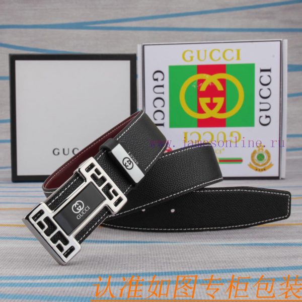 The original leather belt from GucciMen's belt material: 100% head layer cowhide belt, guara v9g5p3re