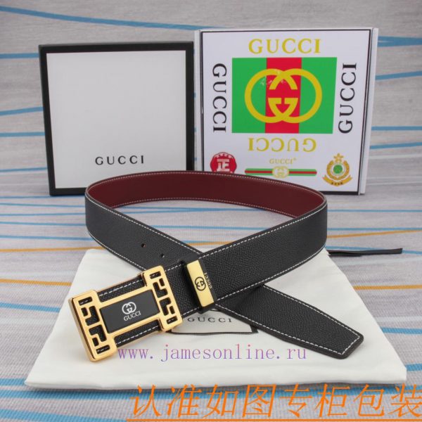 The original leather belt from GucciMen's belt material: 100% head layer cowhide belt, guara 9uh1jc9u - Image 6