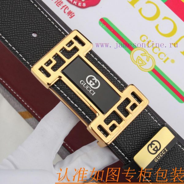 The original leather belt from GucciMen's belt material: 100% head layer cowhide belt, guara 9uh1jc9u - Image 7