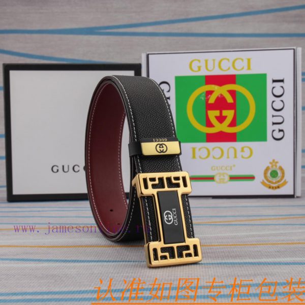 The original leather belt from GucciMen's belt material: 100% head layer cowhide belt, guara 9uh1jc9u - Image 8