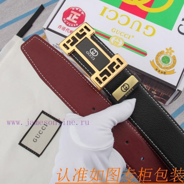 The original leather belt from GucciMen's belt material: 100% head layer cowhide belt, guara 9uh1jc9u - Image 9